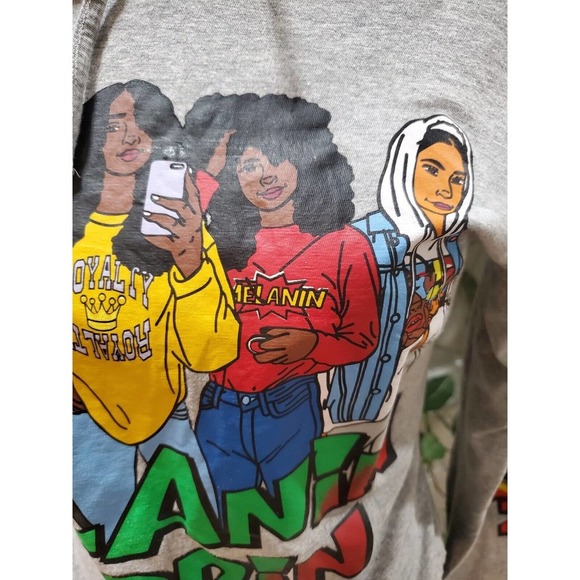 Onfire Womens Gray 100% Cotton Hooded Drawstring Long Sleeve Top Blouse Medium - Picture 4 of 14